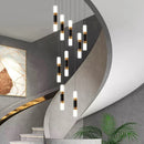 Axyaa Nordic Stair Chandelier Pendant Lights Living Dining Room Ceiling Light Indoor Lighting