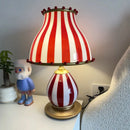 Axyaa Retro Art Ceramic Table Lamp LED Decor for Living Room, Bedroom, and Study