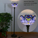 Axyaa Tiffany Stained Glass Floor Lamp - Retro American Design for Living Room and Bedroom