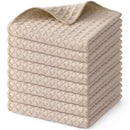 Axyaa Microfiber Waffle Kitchen Towels - Ultra Absorbent Cleaning Rags