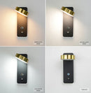Axyaa Modern Aluminum Wall Light Touch Dimming LED Lighting For Living Room