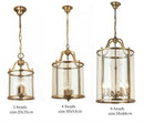 Axyaa Black Copper Cylinder Glass Birdcage Chandelier Pendant Light