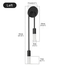 Axyaa Modern Luxury LED Wall Lamp Black Sconce Home Decor for Living Room & Bedroom