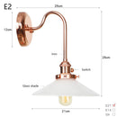 Axyaa Glass LED Wall Sconce Lights - Scandinavian Classic Design