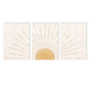 Axyaa Geometric Nature Sun Rising Line Art Mid Century Modern Wall Print