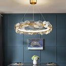 Axyaa Nordic Luxury Glass LED Chandelier for Home Interior Lighting