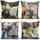 Axyaa Parrot Oil Painting Pillowcase for Stylish Home Decor