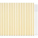 Axyaa Stainless Steel Reusable Straw Set - 20pcs High Quality Metal Straws
