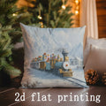 Christmas Scenes Pillow Covers by Axyaa - Festive Prints for Sofa, Bedroom, Car