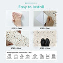 Axyaa Self Adhesive Vinyl Floor Tile Sticker Non-slip Wall Sticker 20x20cm