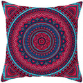 Axyaa Mandala Print Square Pillowcase - Home Decor Cushion Cover