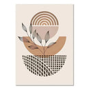 Bohemian Leaf Canvas Poster for Modern Living Room Decor - Axyaa