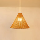 Axyaa Handmade Rattan Pendant Chandelier LED Hanging Lamp for Kitchen, Bar, and Tea Room