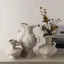 Ceramic White Flower Pot Vases by Axyaa