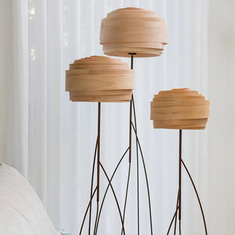 Axyaa Wabi Sabi LED Floor Lamp for Home Decor and Ambient Lighting