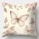 Axyaa Butterfly Pillowcase Set - 4pcs, Sofa Cushion Cover, 17.7" Single-Sided Print