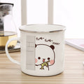 Axyaa Cartoon Bear Boob Enamel Cup Mug - Fun Drinkware Mug for Tea, Coffee, Beer