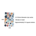 Axyaa Boho Polka Dots Kids Wall Stickers Removable Nursery Decals Bedroom Decor
