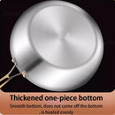 Axyaa Stainless Steel Non-Stick Wok Pan for Gas Stove & Induction Cooker