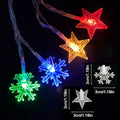 Christmas Snowflake Star Lights by Axyaa - Festive Wedding Garden Home Decor