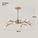 Axyaa Crystal Chandelier: Modern Luxury Pendant Lights for Home Decor