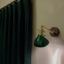 Axyaa Green Glass Wall Lamp Modern Nordic Bedroom Sconce LED Lighting