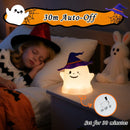 Axyaa RGB Ghost Night Light Rechargeable Lamp for Kids - Cute Halloween Desktop Decor