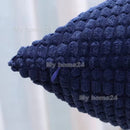 Axyaa Solid Color Graininess Cushion Cover Sofa Decor Lumbar Pillow Case