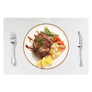 Axyaa Clear Plastic Placemats - Set of 10 for Dining, Kitchen, Office, Painting Table & More