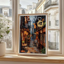 Axyaa Tokyo Cityscape Canvas Print Japanese Bar Art Poster