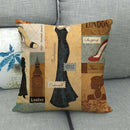 Axyaa England Style Tower Sofa Decorative Cushion Cover - Living Room Throw Pillow