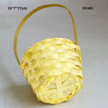 Axyaa Hand-Woven Flower Storage Baskets: 3 Shapes for Shopping & Storage