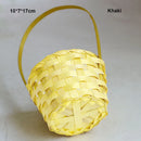 Axyaa Hand-Woven Flower Storage Baskets: 3 Shapes for Shopping & Storage