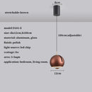 Axyaa Adjustable Angle Round Pendant Light: Modern Stretchable Chandelier for Home Lighting