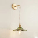 Axyaa Green Glass LED Wall Light - Nordic Modern Bedroom Living Room Lamp