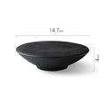 Axyaa High Foot Ceramic Dessert Plate for Molecular Cuisine and Sushi Dish