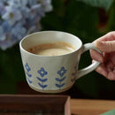 Axyaa Hand-Painted Ceramic Coffee Mug Set