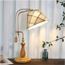 Axyaa Solid Wood Adjustable Table Lamp for Bedroom and Living Room Décor