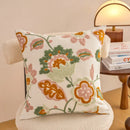 Axyaa Floral Embroidery Pillowcase 45x45: Home Decor Cushion Cover Sofa Headboard