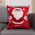 Axyaa Christmas Embroidered Cushion Cover Set - Festive Holiday Decor