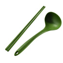 Axyaa Silicone Soup Spoon Chopstick Set - Kitchen Dinnerware Kit