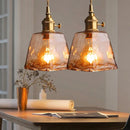 Axyaa Glass Pendant Lights for Dining Room Kitchen Living Room Bedroom Suspension Chandelier