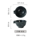 Axyaa Ceramic Seasoning Dish Set - Japanese Style for Sauces, Snacks & Dips