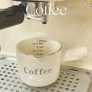 Axyaa High-Color Espresso Cup with Scale: High-Grade Ceramic Coffee Measuring Cup