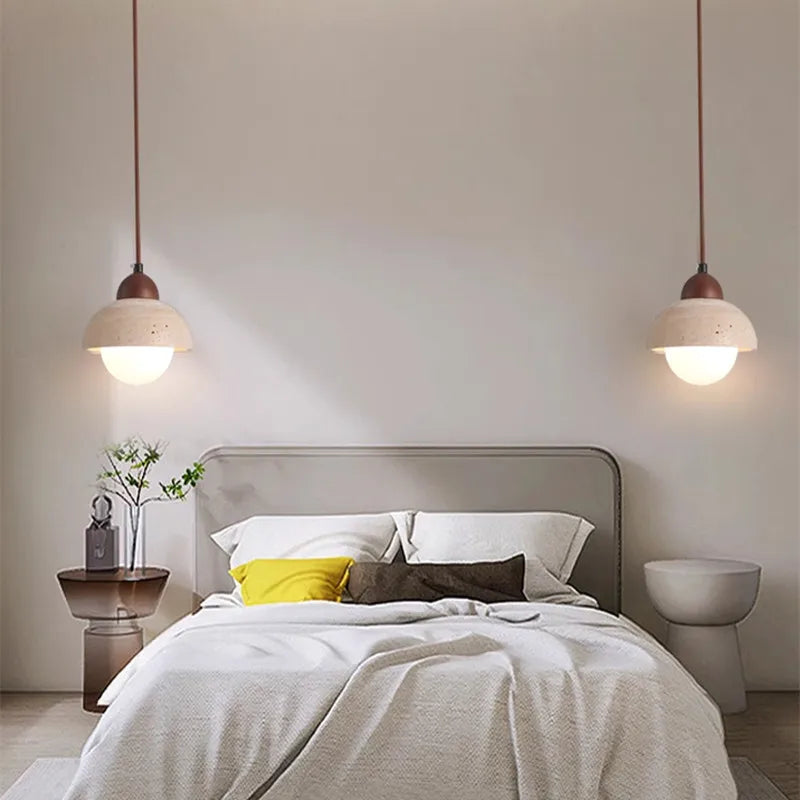 Axyaa Wabi Sabi Pendant Light - Japanese Retro Style Bedroom Dining Kitchen Island Lights