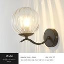 Axyaa Glass Wall Lamp: Modern Nordic Design for Living, Bedroom, Kitchen