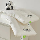 Axyaa Kids Panda Neck Support Pillow, 100% Cotton, White, 30x50cm/40x60cm