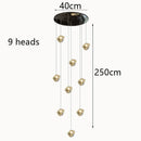 Axyaa Nordic Glass Chandelier for Stair, Living & Dining Room Lighting