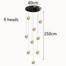 Axyaa Nordic Glass Chandelier – Interior Lighting for Stairs, Living Room, Dining Room