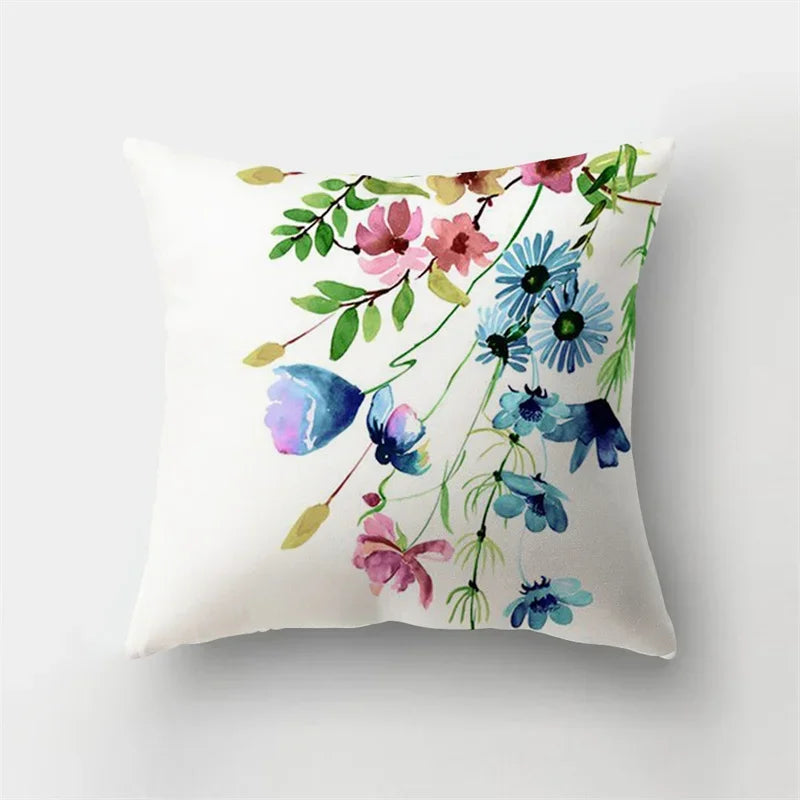 Deer Animal & Natural Leaves Cushion Cover by Axyaa - Home Decoration